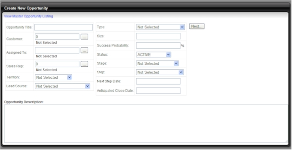 Create a Prophet 21 Opportunity Remotely