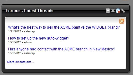 Web Connect Forum for Prophet 21