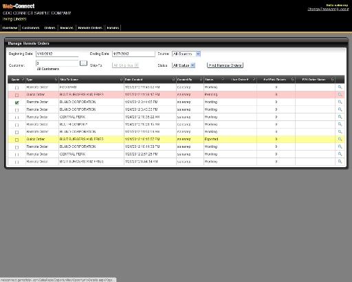Remote Order Management